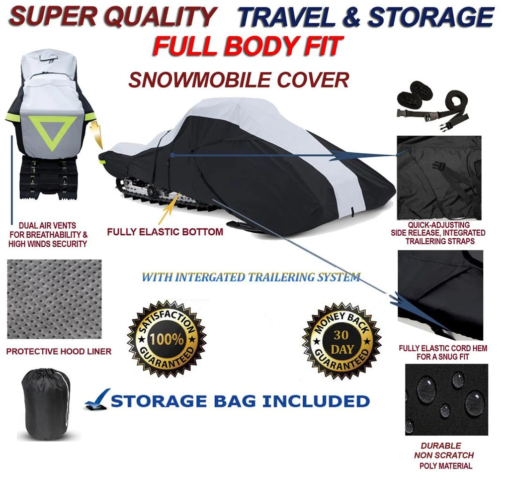 600 Denier Full Fit Snowmobile Travel and Storage Cover B15790