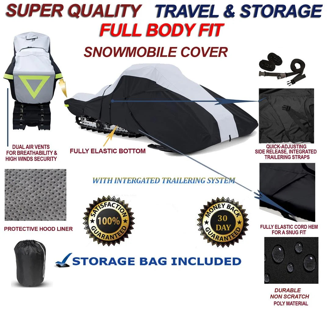 600 Denier Full Fit Snowmobile Travel and Storage Cover B15790