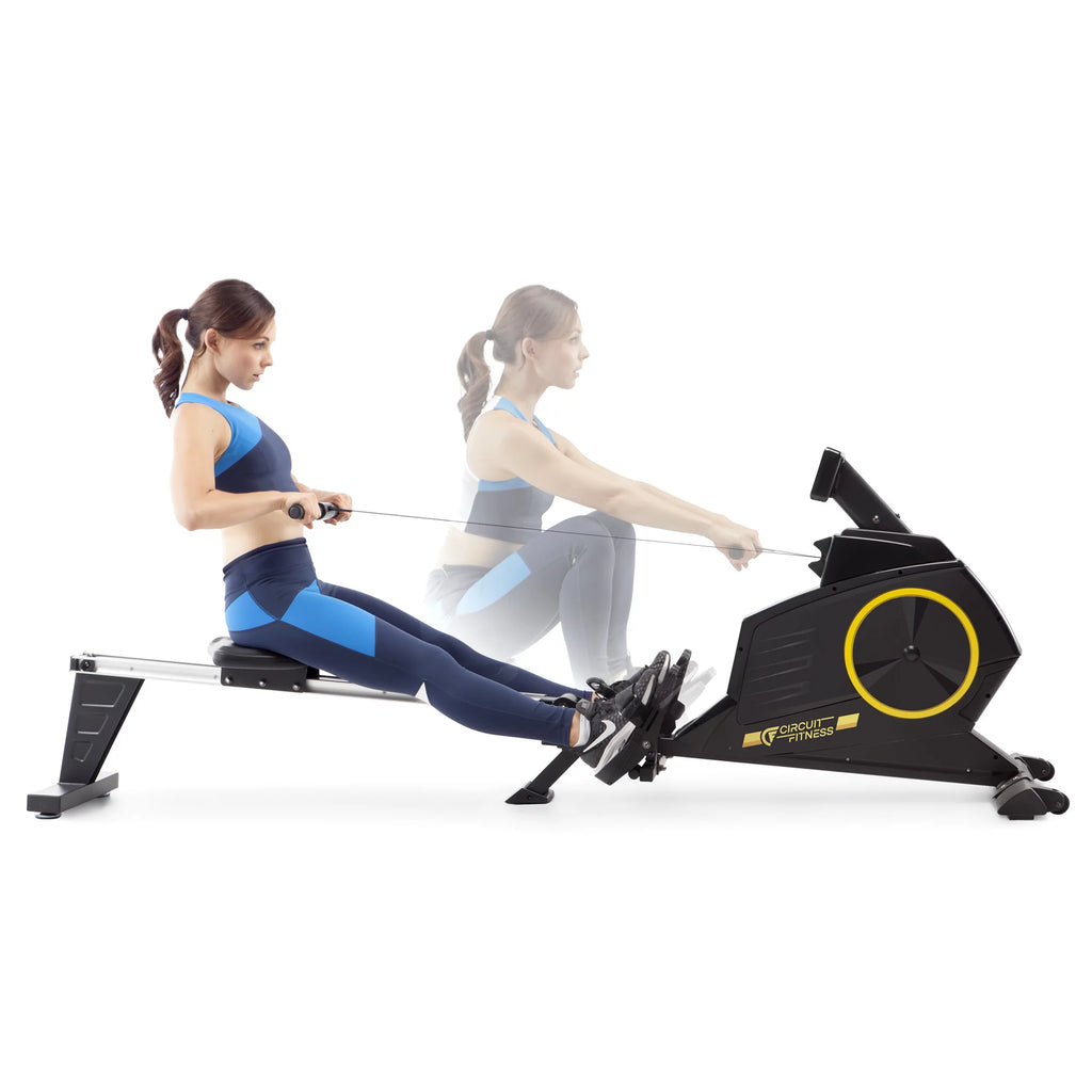 Foldable Magnetic Rowing Machine with 8 Resistance Settings A2053