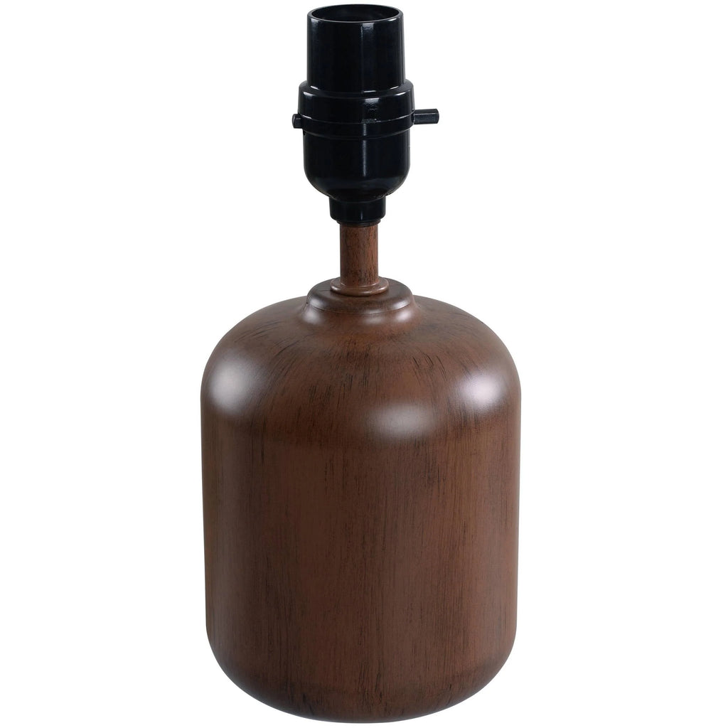 Mini Faux Wood Table Lamp with Shade U6780