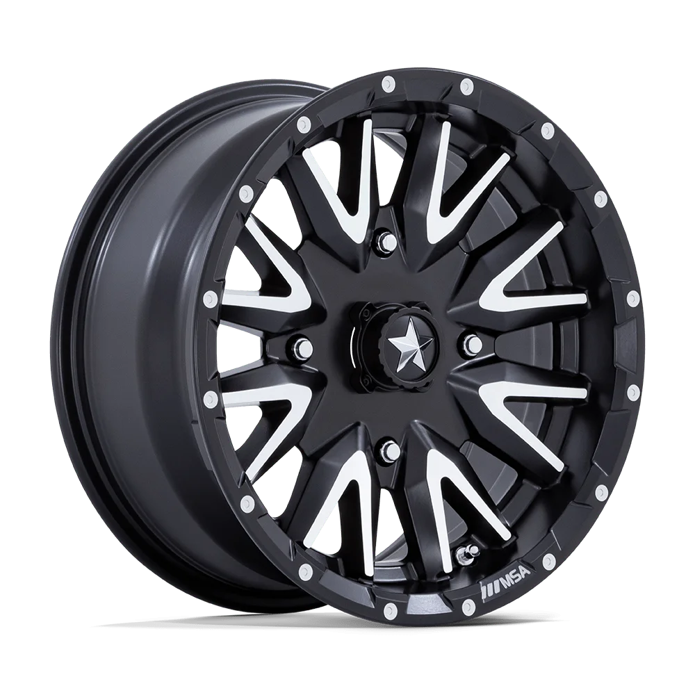 Matte Black Machined 14x7 Wheel 4x110 T225299